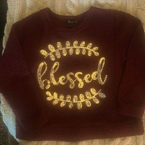 Blessed Cozy Sherpa Sweater